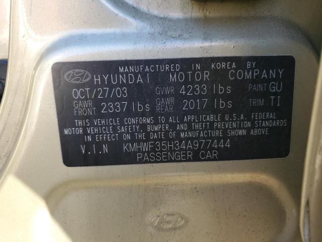 Photo 11 VIN: KMHWF35H34A977444 - HYUNDAI SONATA 