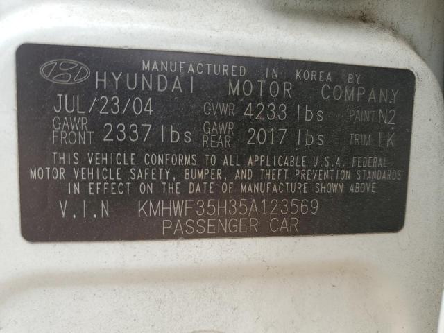 Photo 11 VIN: KMHWF35H35A123569 - HYUNDAI SONATA 