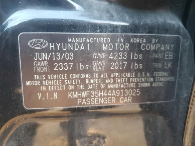 Photo 11 VIN: KMHWF35H44A913025 - HYUNDAI SONATA GLS 