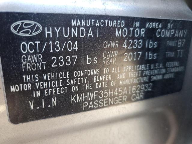 Photo 11 VIN: KMHWF35H45A162932 - HYUNDAI SONATA 