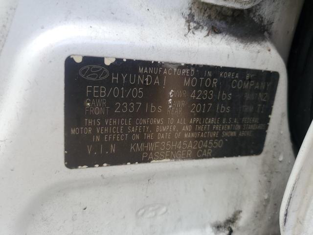 Photo 11 VIN: KMHWF35H45A204550 - HYUNDAI SONATA 