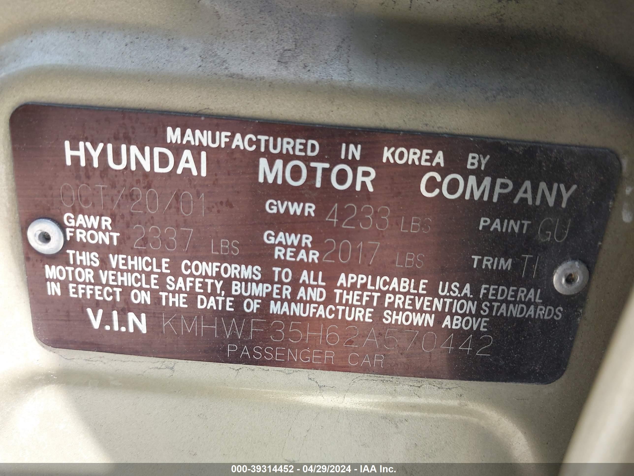 Photo 8 VIN: KMHWF35H62A570442 - HYUNDAI SONATA 