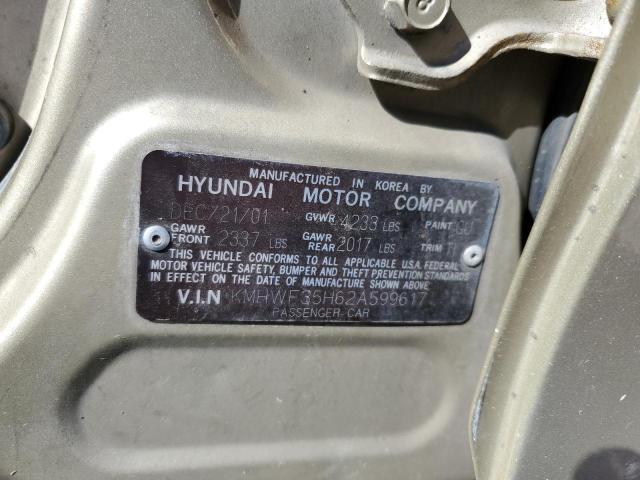 Photo 9 VIN: KMHWF35H62A599617 - HYUNDAI SONATA GLS 