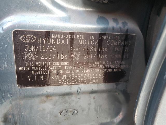 Photo 11 VIN: KMHWF35H75A100960 - HYUNDAI SONATA GLS 