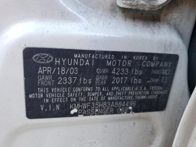 Photo 11 VIN: KMHWF35H83A884496 - HYUNDAI SONATA GLS 