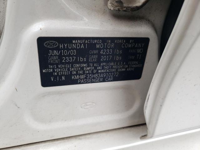 Photo 11 VIN: KMHWF35H83A910272 - HYUNDAI SONATA 