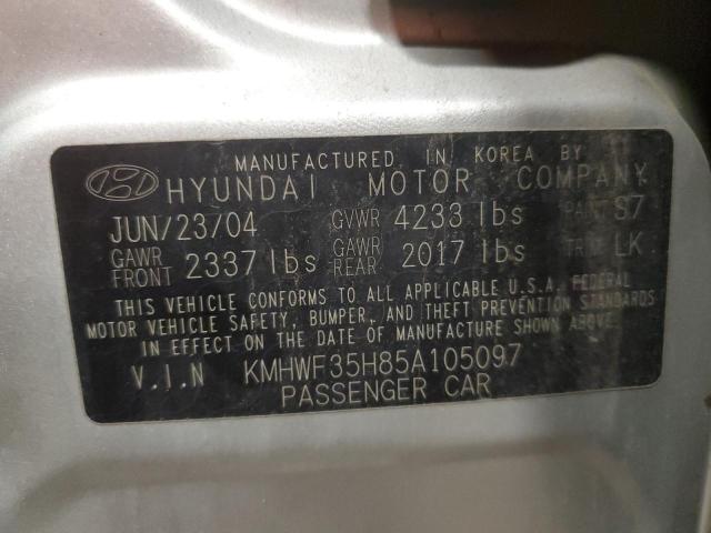 Photo 12 VIN: KMHWF35H85A105097 - HYUNDAI SONATA GLS 