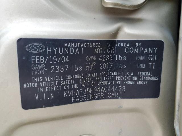 Photo 11 VIN: KMHWF35H94A044423 - HYUNDAI SONATA GLS 