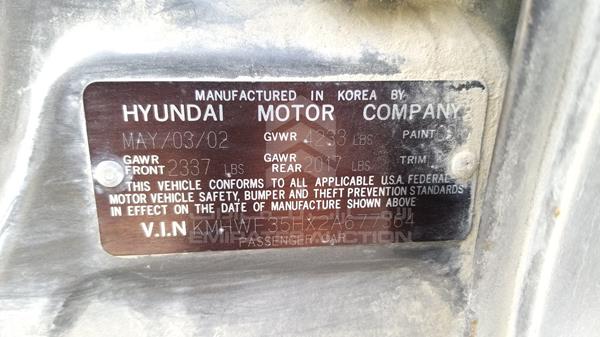 Photo 1 VIN: KMHWF35HX2A677364 - HYUNDAI SONATA 