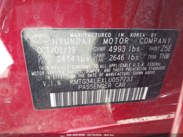 Photo 8 VIN: KMTG34LEXLU057731 - GENESIS G70 
