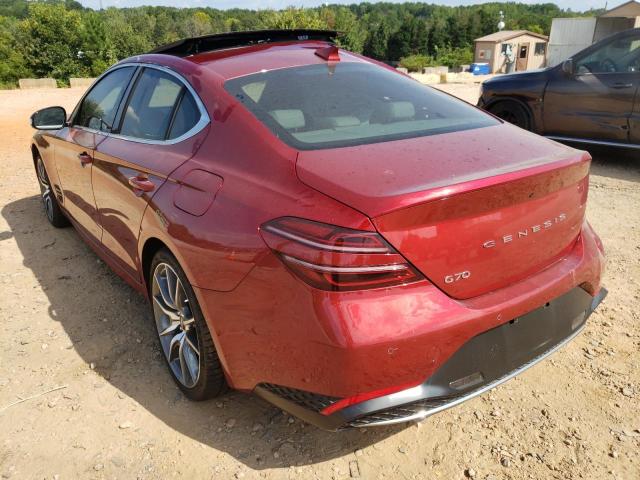 Photo 2 VIN: KMTG34TA2NU102743 - GENESIS G70 BASE 