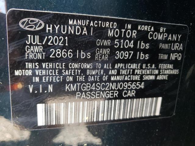 Photo 9 VIN: KMTGB4SC2NU095654 - GENESIS G80 BASE 