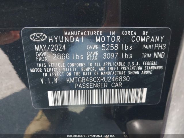 Photo 8 VIN: KMTGB4SCXRU246830 - GENESIS G80 