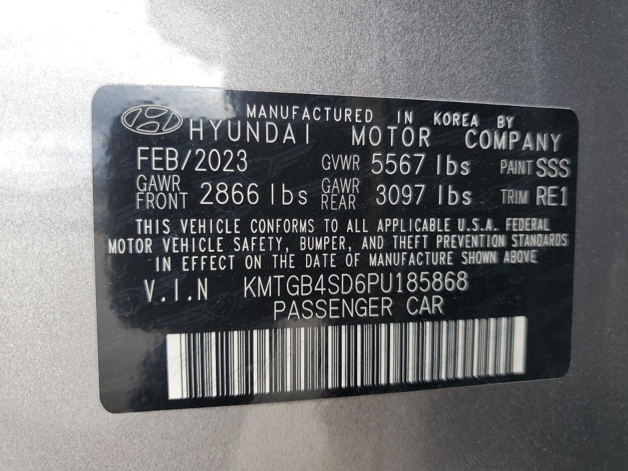 Photo 11 VIN: KMTGB4SD6PU185868 - GENESIS G80 