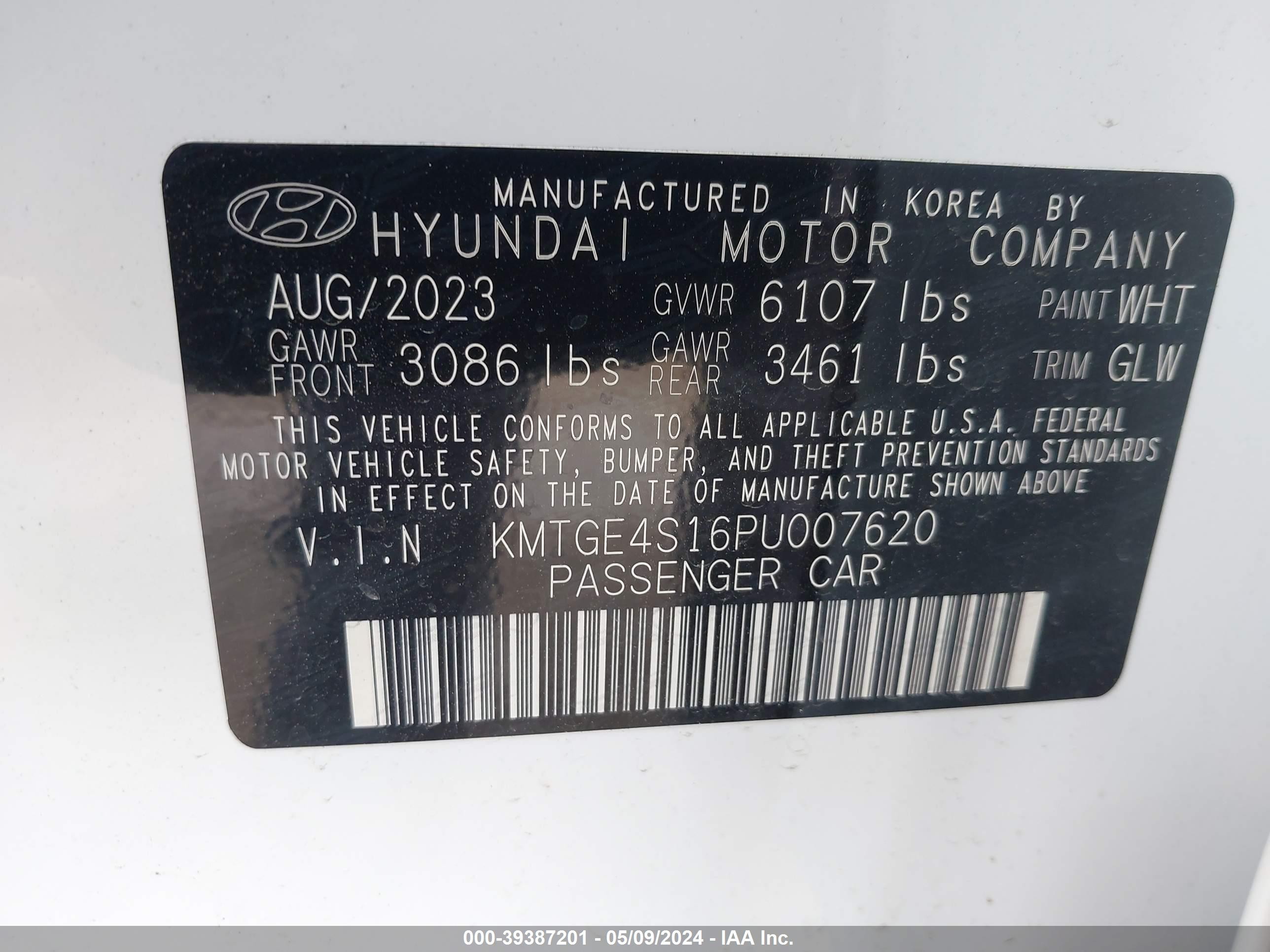 Photo 8 VIN: KMTGE4S16PU007620 - GENESIS G-80 