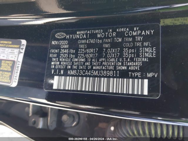 Photo 8 VIN: KN8J3CA45MU389811 - HYUNDAI TUCSON 