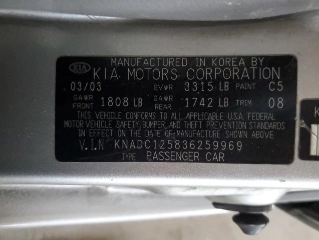 Photo 11 VIN: KNADC125836259969 - KIA RIO 