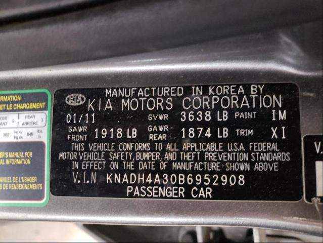 Photo 9 VIN: KNADH4A30B6952908 - KIA RIO BASE 