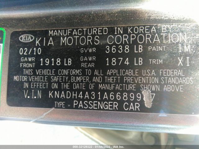 Photo 8 VIN: KNADH4A31A6689987 - KIA RIO 