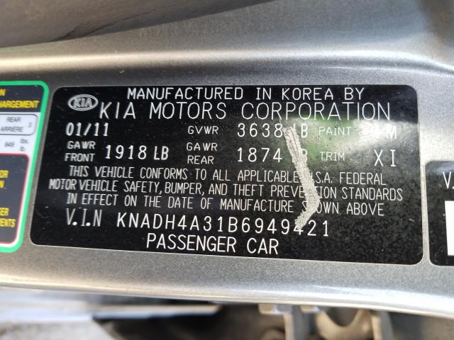 Photo 9 VIN: KNADH4A31B6949421 - KIA RIO BASE 