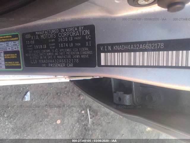 Photo 8 VIN: KNADH4A32A6632178 - KIA RIO 