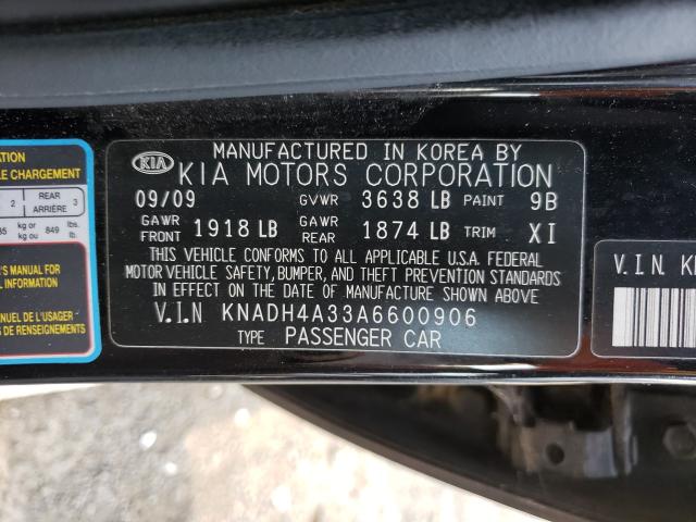 Photo 9 VIN: KNADH4A33A6600906 - KIA RIO LX 