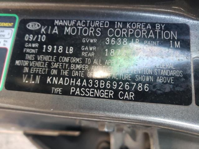 Photo 9 VIN: KNADH4A33B6926786 - KIA RIO BASE 