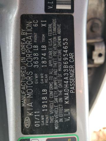 Photo 11 VIN: KNADH4A33B6954653 - KIA RIO BASE 