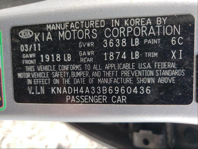 Photo 9 VIN: KNADH4A33B6960436 - KIA RIO BASE 