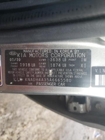 Photo 9 VIN: KNADH4A35A6665580 - KIA RIO LX 