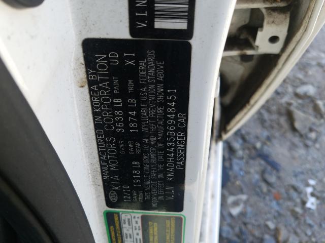 Photo 9 VIN: KNADH4A35B6948451 - KIA RIO BASE 