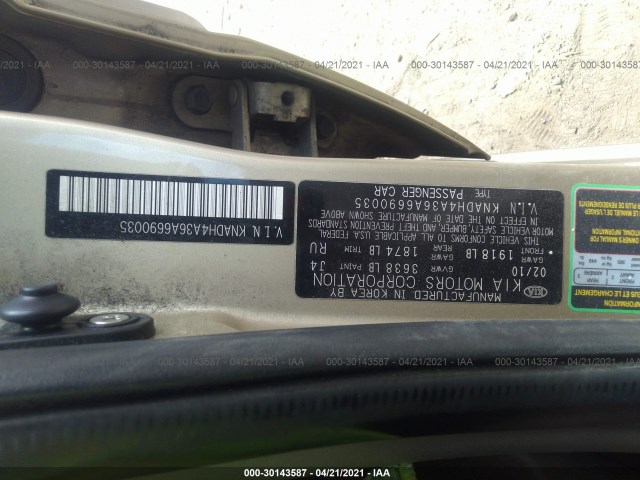 Photo 8 VIN: KNADH4A36A6690035 - KIA RIO 