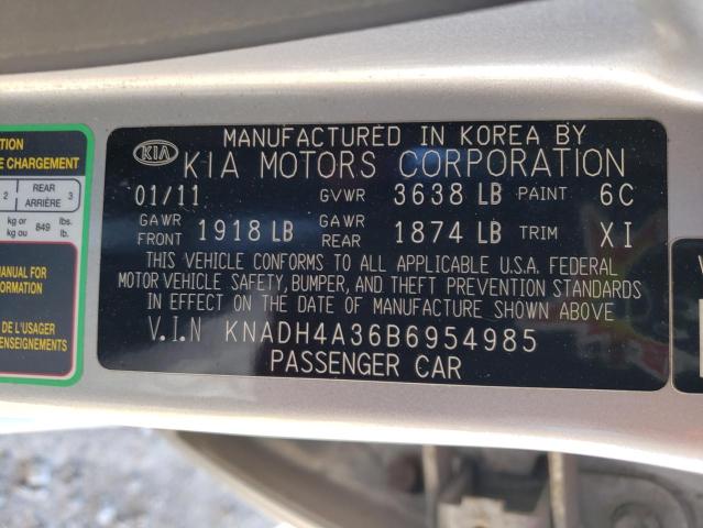 Photo 9 VIN: KNADH4A36B6954985 - KIA RIO BASE 