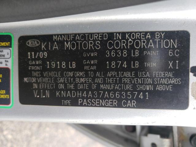 Photo 9 VIN: KNADH4A37A6635741 - KIA RIO LX 