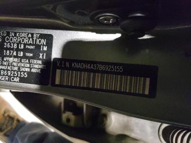 Photo 9 VIN: KNADH4A37B6925155 - KIA RIO BASE 