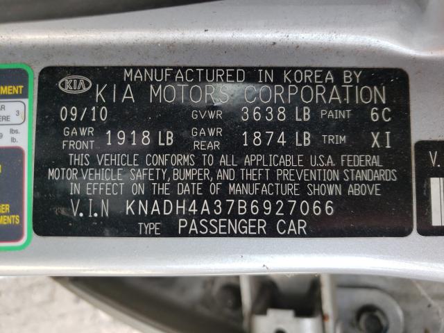 Photo 9 VIN: KNADH4A37B6927066 - KIA RIO BASE 