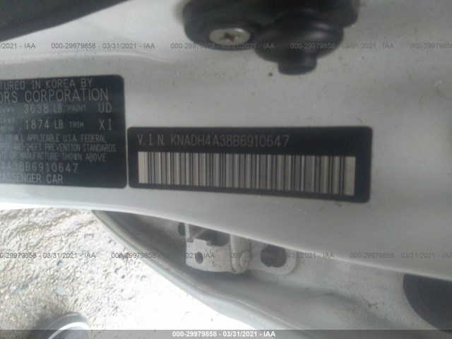 Photo 8 VIN: KNADH4A38B6910647 - KIA RIO 