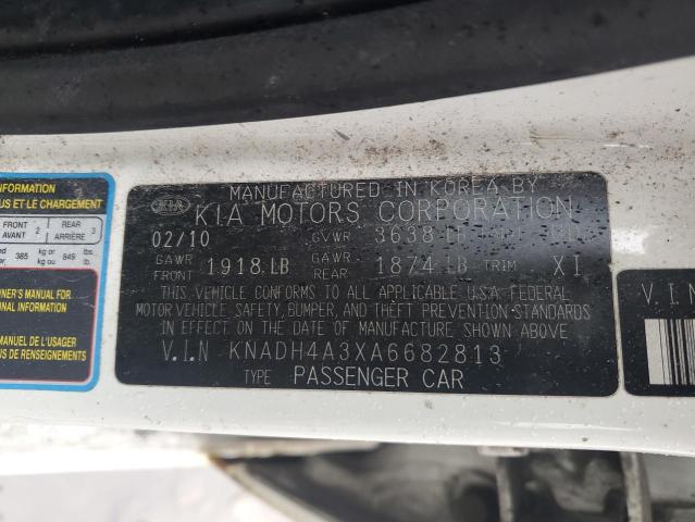 Photo 11 VIN: KNADH4A3XA6682813 - KIA RIO LX 