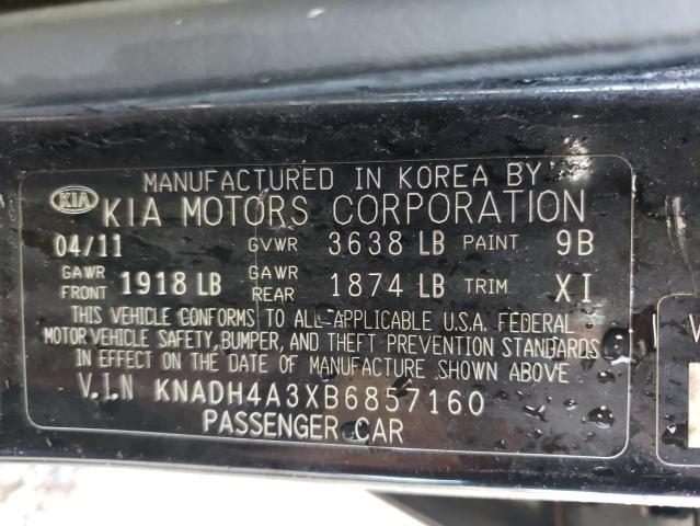 Photo 9 VIN: KNADH4A3XB6857160 - KIA RIO BASE 