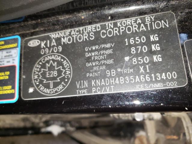 Photo 9 VIN: KNADH4B35A6613400 - KIA RIO LX 