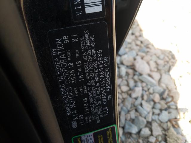 Photo 9 VIN: KNADH5A32A6645986 - KIA RIO LX 