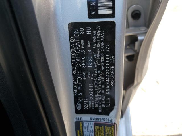 Photo 11 VIN: KNADM4A30C6086320 - KIA RIO LX 