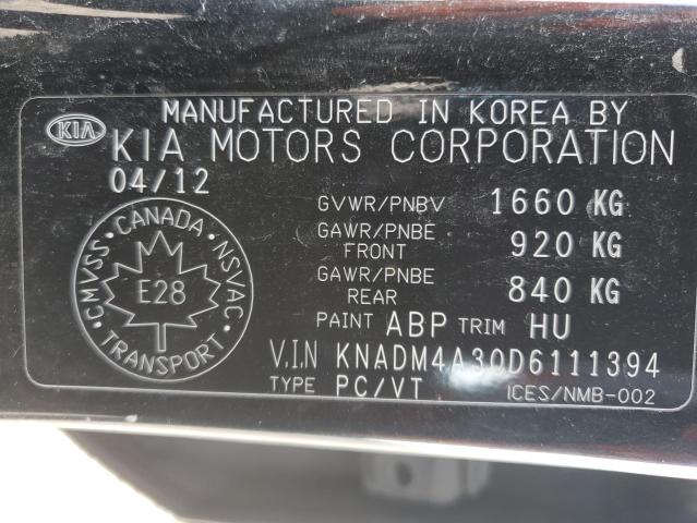 Photo 11 VIN: KNADM4A30D6111394 - KIA RIO LX 