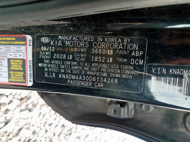 Photo 9 VIN: KNADM4A30D6134268 - KIA RIO LX 