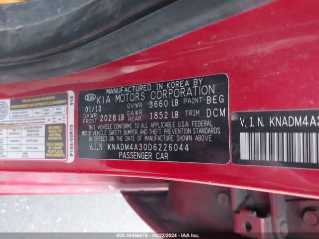 Photo 8 VIN: KNADM4A30D6226044 - KIA RIO 