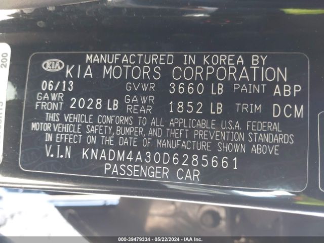 Photo 8 VIN: KNADM4A30D6285661 - KIA RIO 