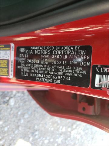 Photo 9 VIN: KNADM4A30D6295784 - KIA RIO LX 