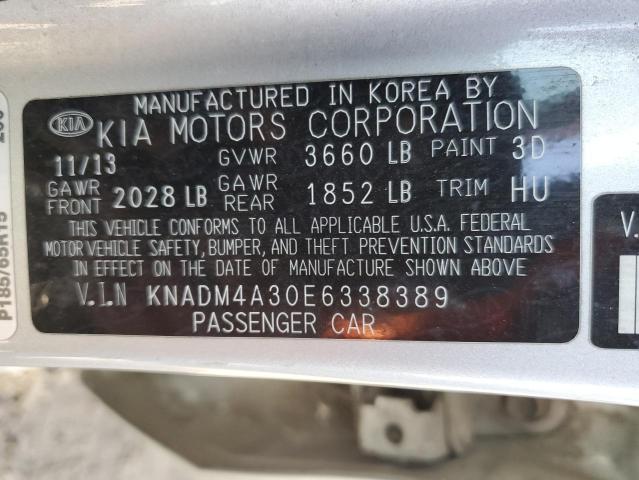 Photo 11 VIN: KNADM4A30E6338389 - KIA RIO 