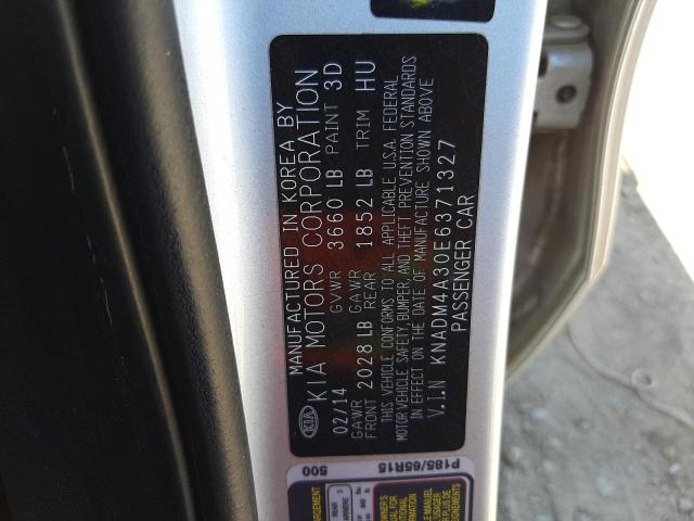 Photo 9 VIN: KNADM4A30E6371327 - KIA RIO LX 