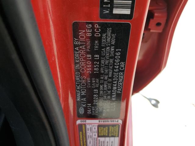 Photo 11 VIN: KNADM4A30E6406061 - KIA RIO LX 